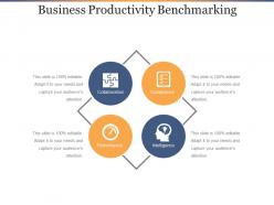 Business productivity benchmarking ppt sample download