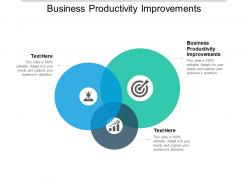 Business productivity improvements ppt powerpoint presentation summary clipart images cpb