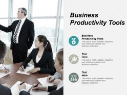Business productivity tools ppt powerpoint presentation pictures slideshow cpb
