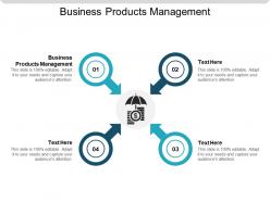 Business products management ppt powerpoint presentation slides graphics cpb