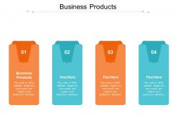 Business products ppt powerpoint presentation icon microsoft cpb