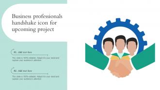 Business Professionals Handshake Icon For Upcoming Project