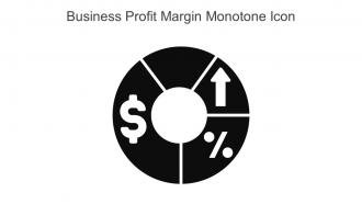 Business Profit Margin Monotone Icon In Powerpoint Pptx Png And Editable Eps Format