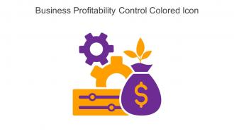 Business Profitability Control Colored Icon In Powerpoint Pptx Png And Editable Eps Format