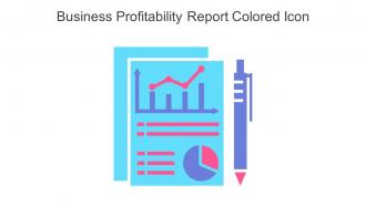 Business Profitability Report Colored Icon In Powerpoint Pptx Png And Editable Eps Format