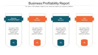 Business Profitability Report Ppt Powerpoint Presentation Styles Demonstration Cpb