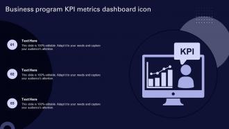 Business Program KPI Metrics Dashboard Icon