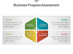 Business Progress Assessment Example Of Ppt
