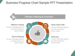 Business progress chart sample ppt presentation
