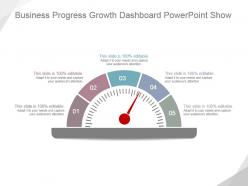 Business progress growth dashboard powerpoint show