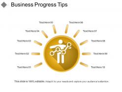 Business progress tips powerpoint templates