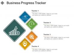 Business progress tracker powerpoint graphics