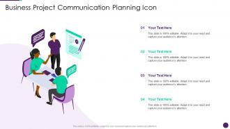 Business Project Communication Planning Icon