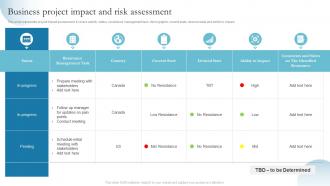 Business Project Impact And Risk Assessment