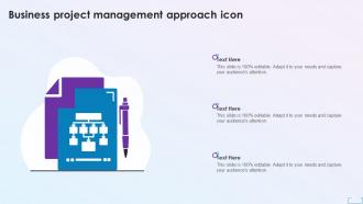 Business Project Management Approach Icon