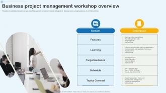 Business Project Management Workshop Overview