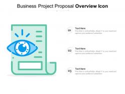 Business project proposal overview icon