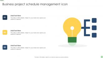 Business Project Schedule Management Icon