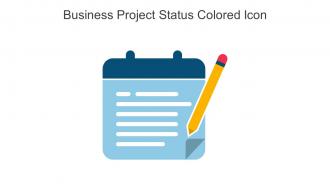 Business Project Status Colored Icon In Powerpoint Pptx Png And Editable Eps Format