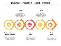 Business projection report template ppt powerpoint presentation professional visuals cpb
