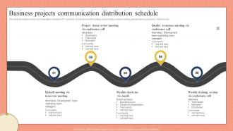 Business Projects Communication Distribution Schedule