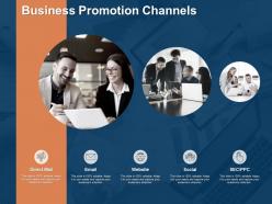 Business promotion channels social planning ppt powerpoint presentation styles vector