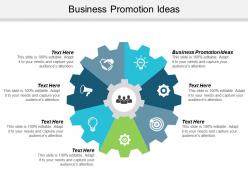 Business promotion ideas ppt powerpoint presentation gallery display cpb