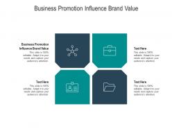 Business promotion influence brand value ppt powerpoint presentation outline cpb