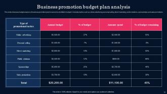 Business Promotion Plan Powerpoint Ppt Template Bundles Professionally Customizable