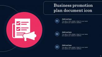 Business Promotion Plan Powerpoint Ppt Template Bundles Engaging Customizable