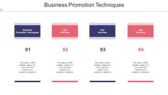 Business Promotion Techniques In Powerpoint And Google Slides Cpb
