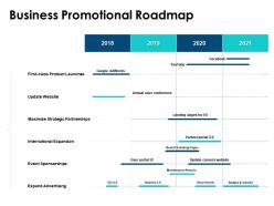 Business promotional roadmap international expansion ppt powerpoint presentation icon picture
