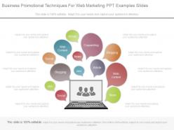 Business promotional techniques for web marketing ppt examples slides