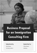 Business Proposal For An Immigration Consulting Firm Report Sample Example Document