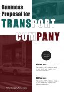 Business Proposal For Transport Business Proposal For Transport One Pager Sample Example Document