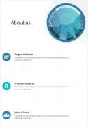 Business Proposal Template About Us One Pager Sample Example Document