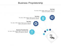 Business proprietorship ppt powerpoint presentation slides information cpb