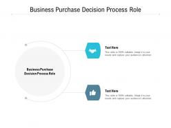 Business purchase decision process role ppt powerpoint infographics example cpb