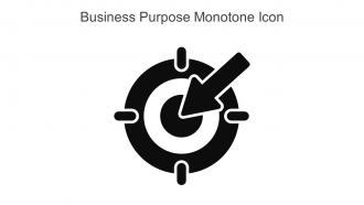 Business Purpose Monotone Icon In Powerpoint Pptx Png And Editable Eps Format