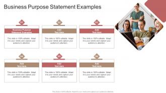 Business Purpose Statement Examples In Powerpoint And Google Slides Cpb