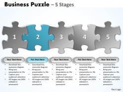 Business puzzle 5 stages