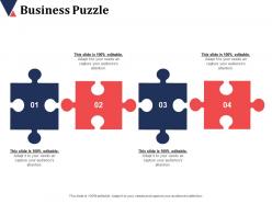 Business puzzle advertising channels ppt infographic template background designs