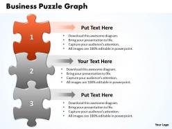 Business puzzle graph powerpoint templates ppt presentation slides 0812