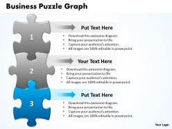 Business puzzle graph powerpoint templates ppt presentation slides 0812
