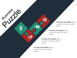 Business puzzle powerpoint show