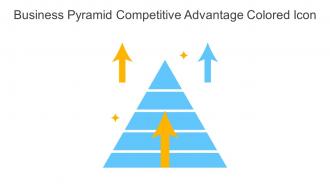 Business Pyramid Competitive Advantage Colored Icon In Powerpoint Pptx Png And Editable Eps Format