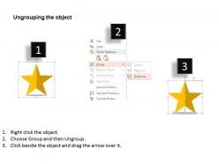 Business quality measurement stars diagram flat powerpoint design