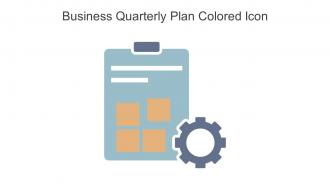 Business Quarterly Plan Colored Icon In Powerpoint Pptx Png And Editable Eps Format