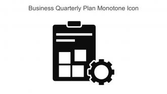 Business Quarterly Plan Monotone Icon In Powerpoint Pptx Png And Editable Eps Format