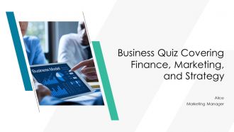 Business Quiz Covering Finance Marketing And Strategy PPT Example AT